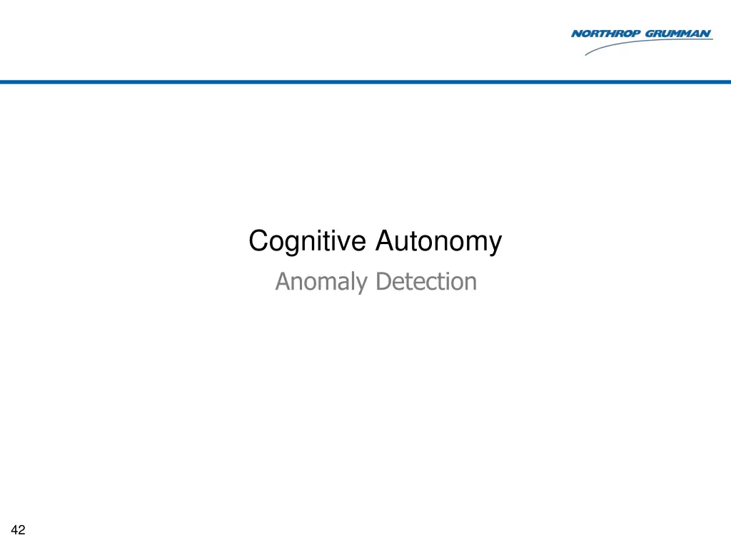 cognitive autonomy anomaly detection