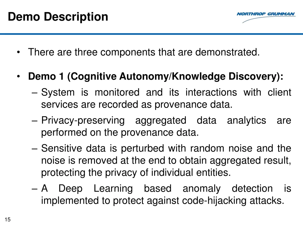 demo description