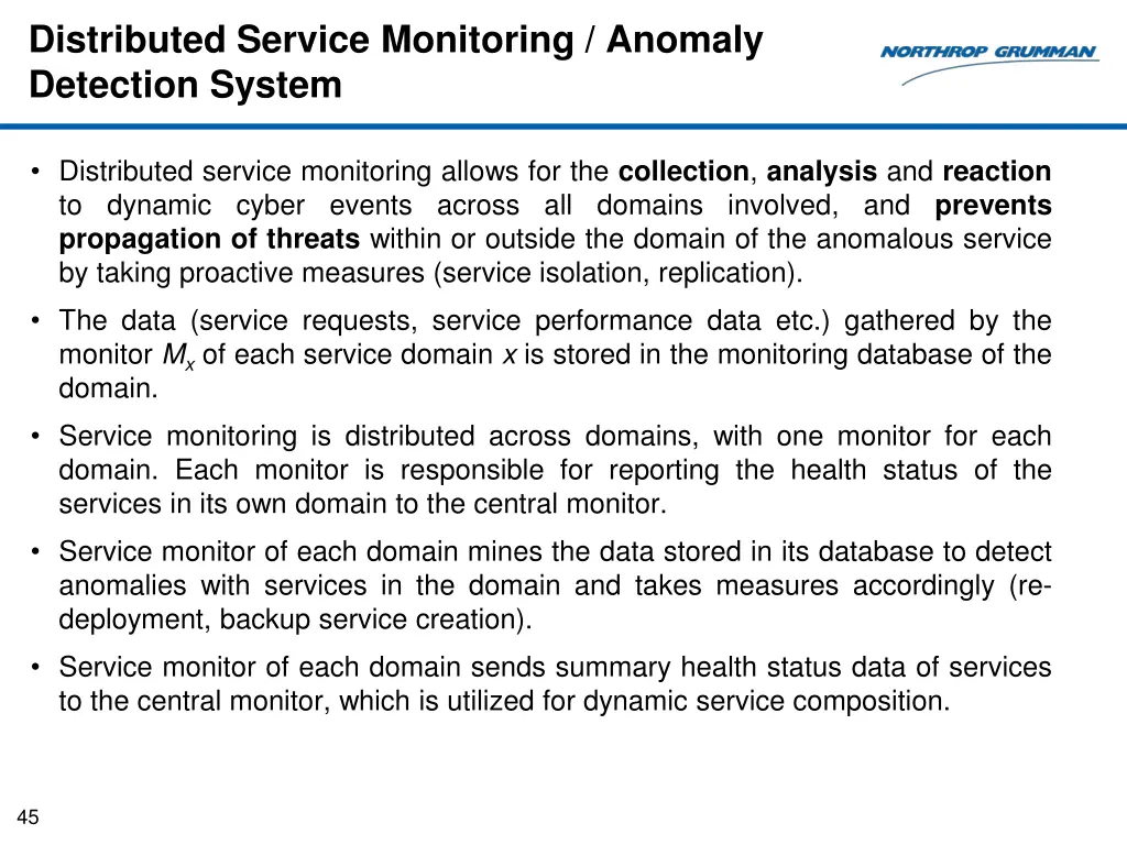 distributed service monitoring anomaly detection 1