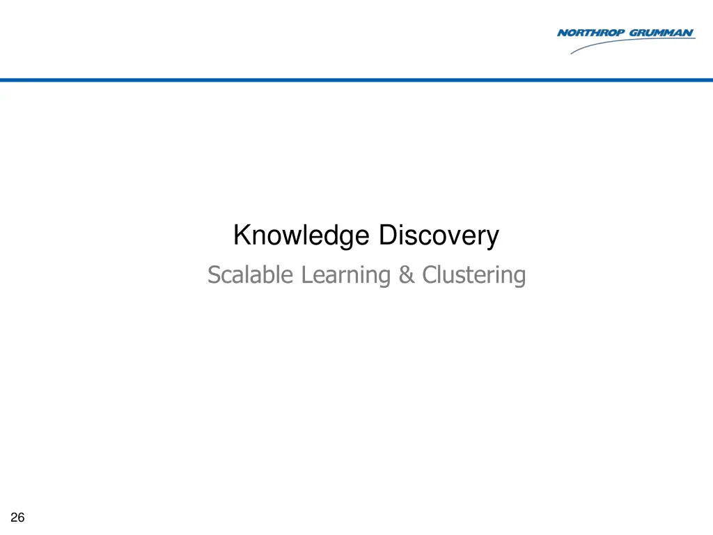 knowledge discovery scalable learning clustering