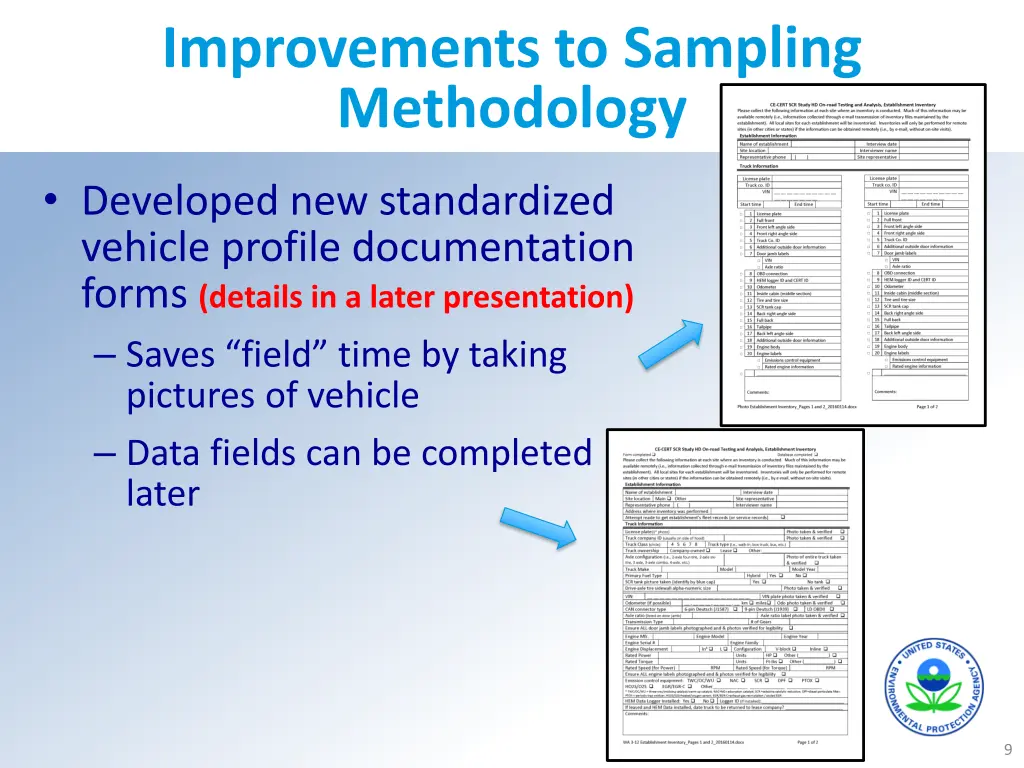 improvements to sampling methodology
