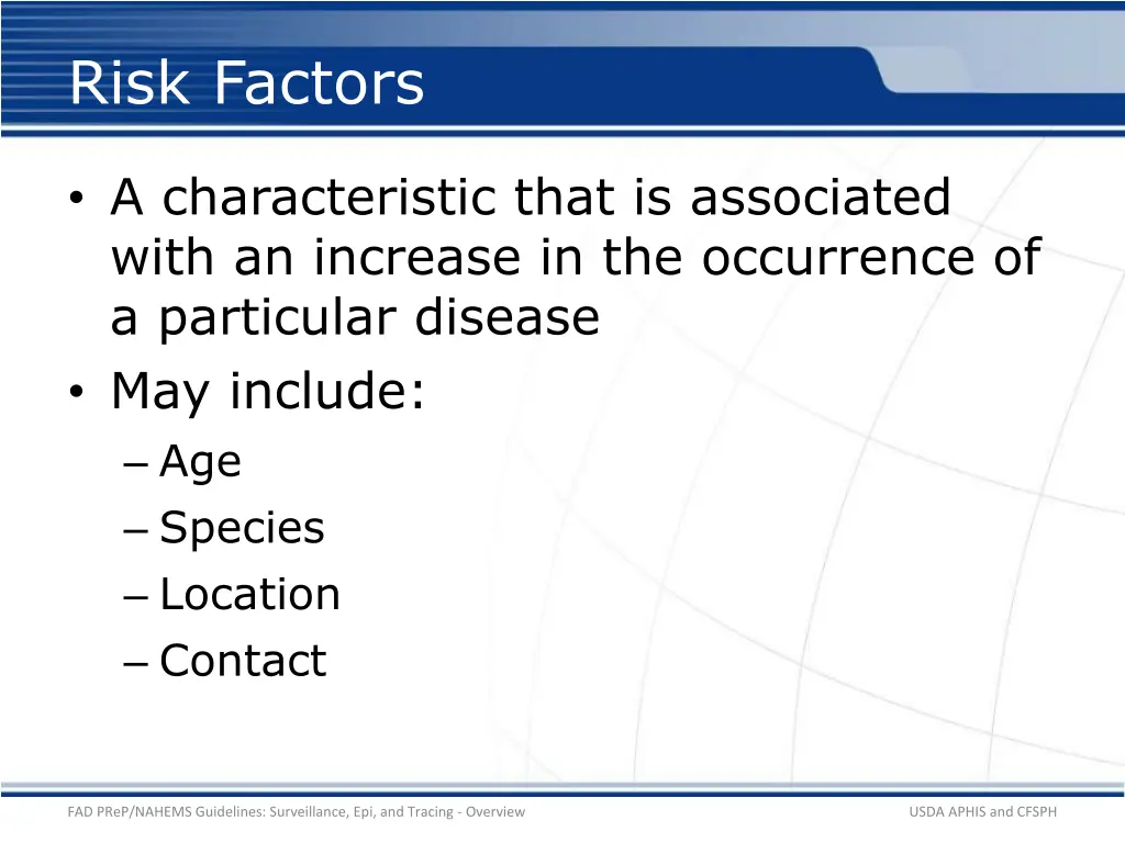 risk factors