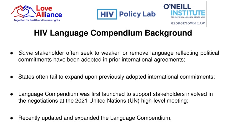 hiv language compendium background