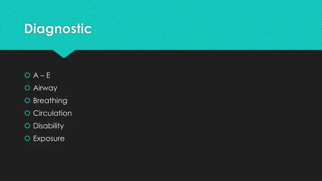 diagnostic