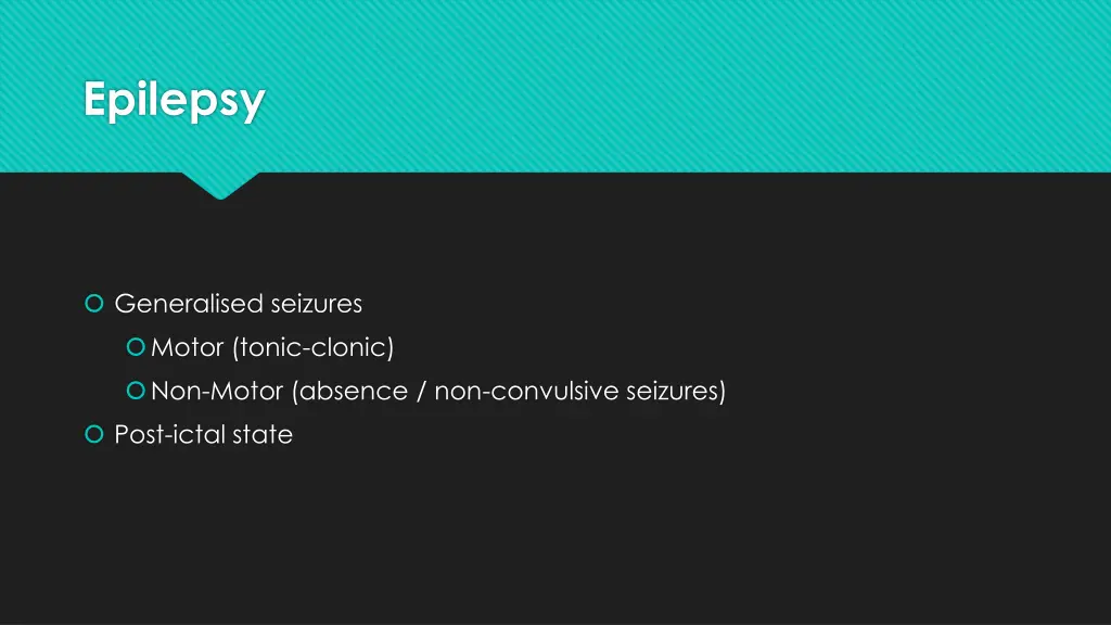 epilepsy