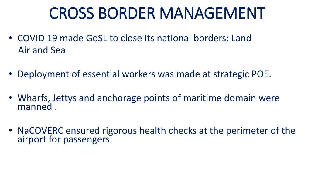 cross border management cross border management