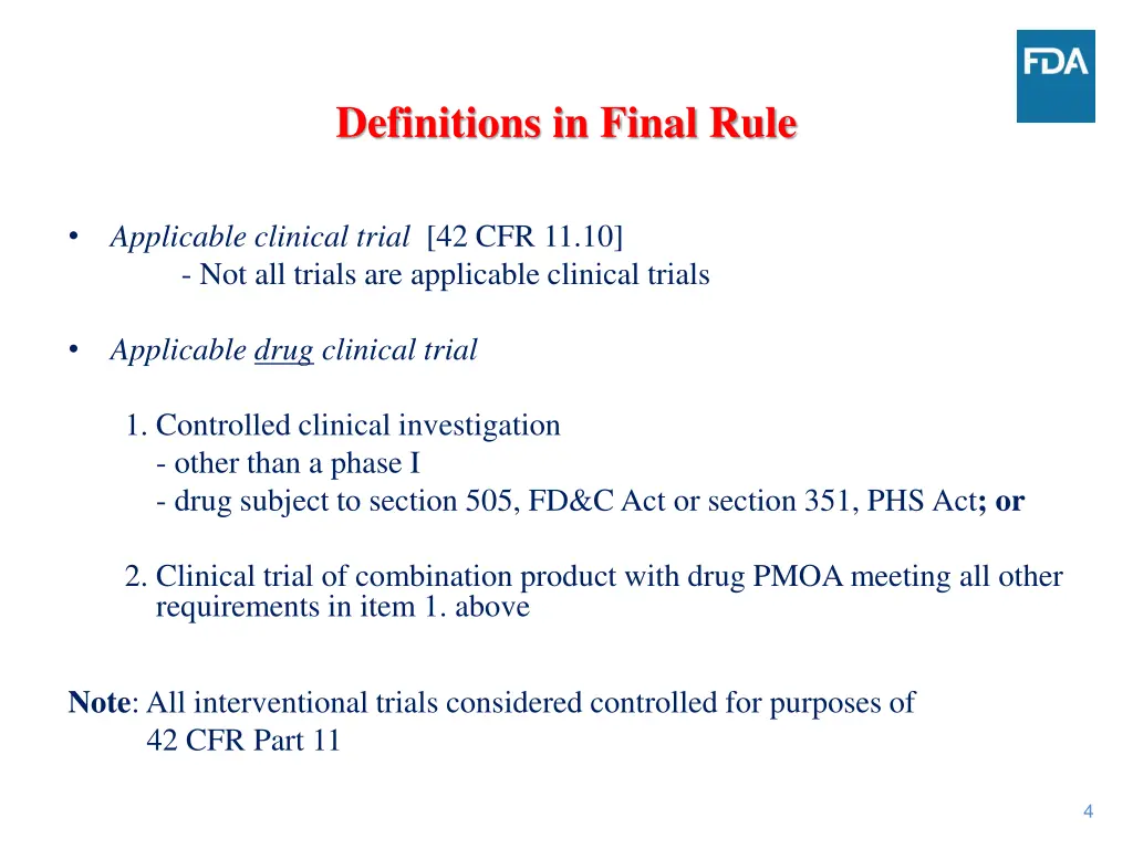 definitions in final rule