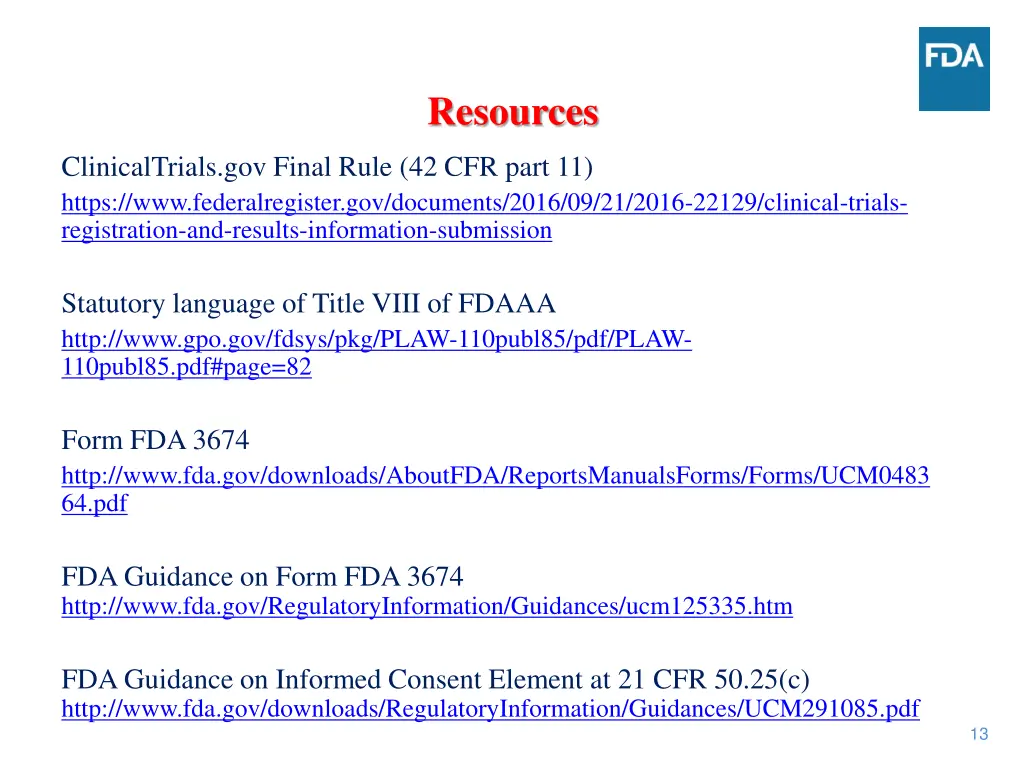 resources