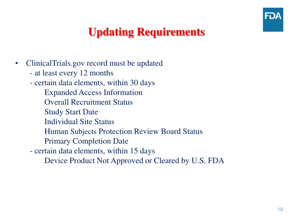 updating requirements