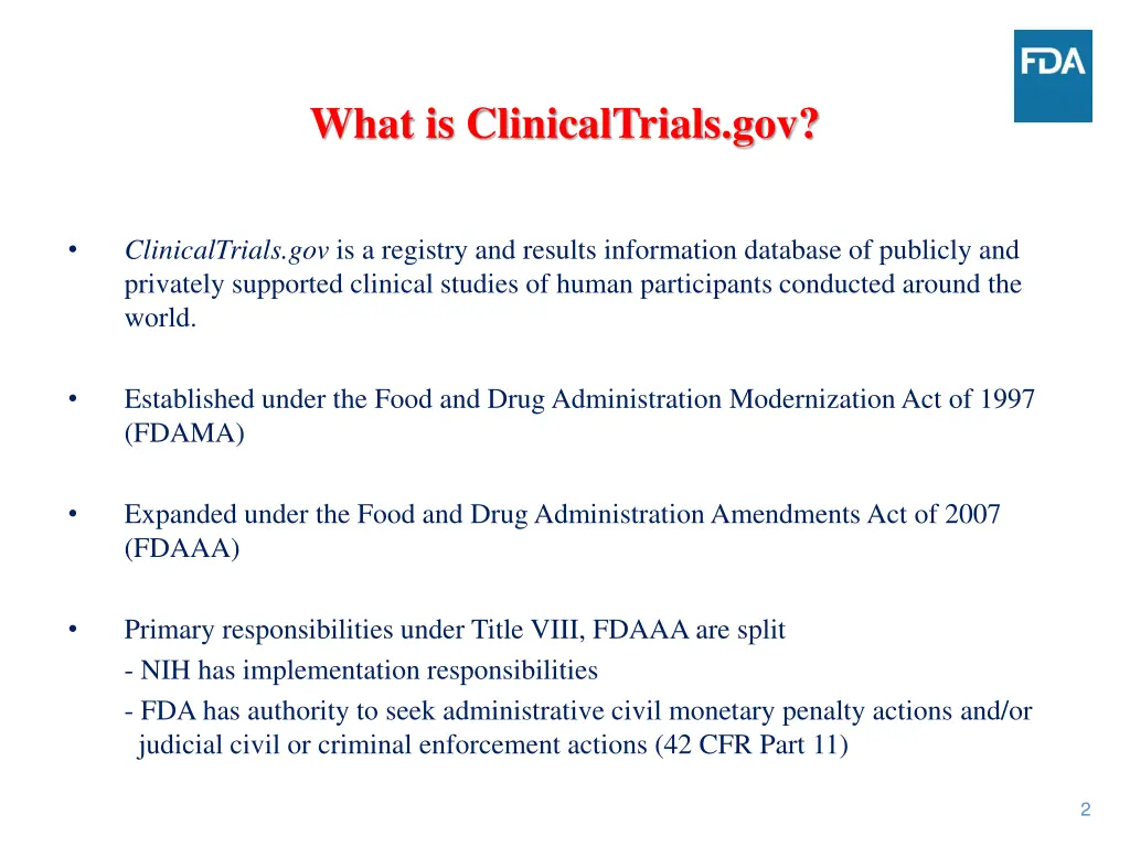what is clinicaltrials gov