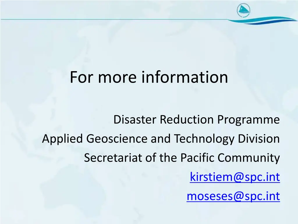 for more information