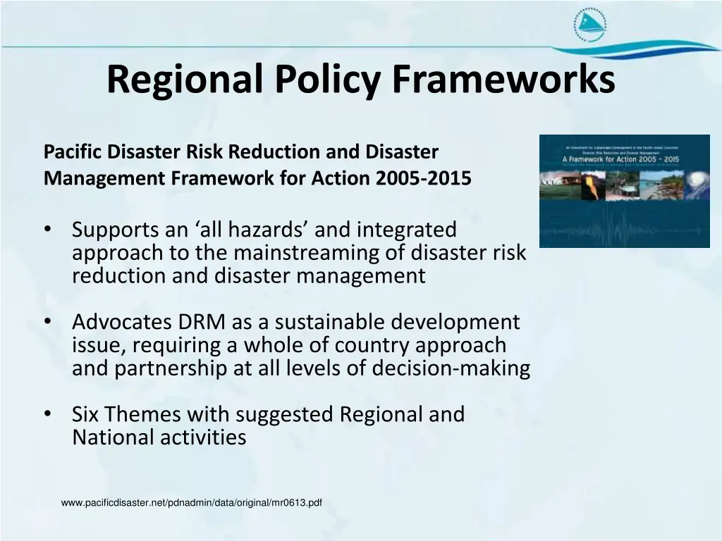 regional policy frameworks