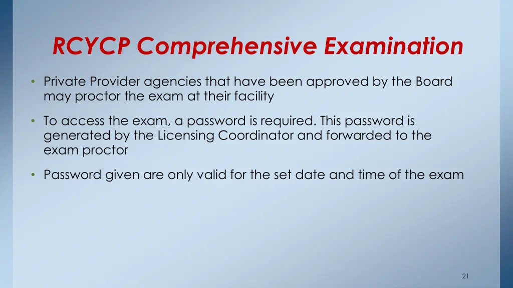 rcycp comprehensive examination 2