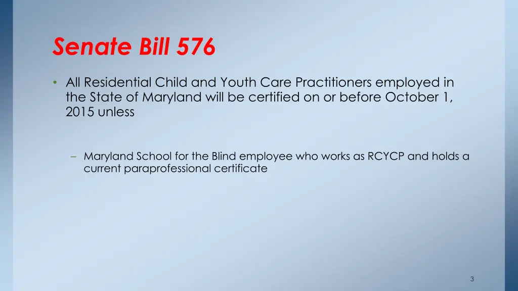 senate bill 576