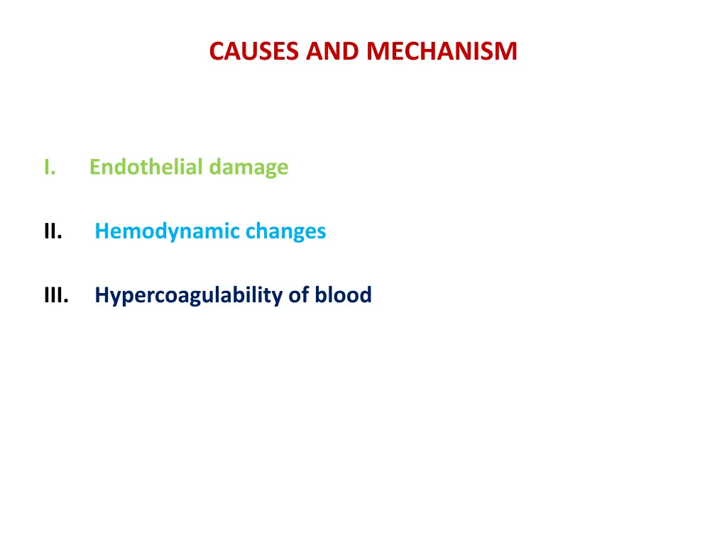 causes and mechanism