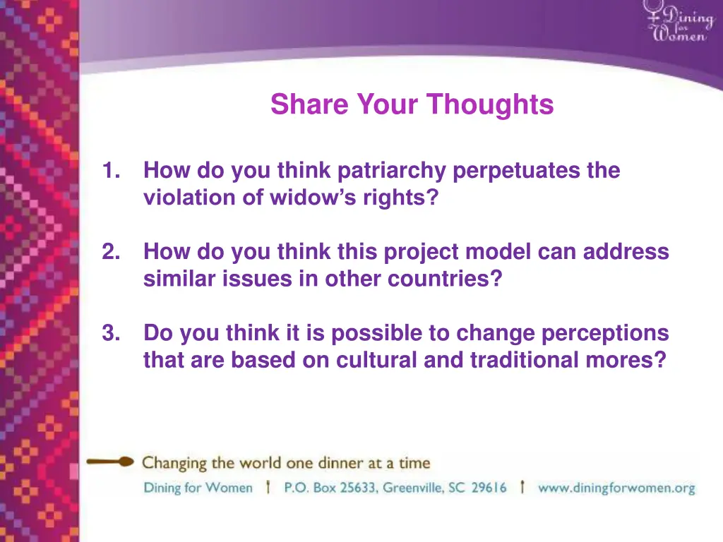 share your thoughts