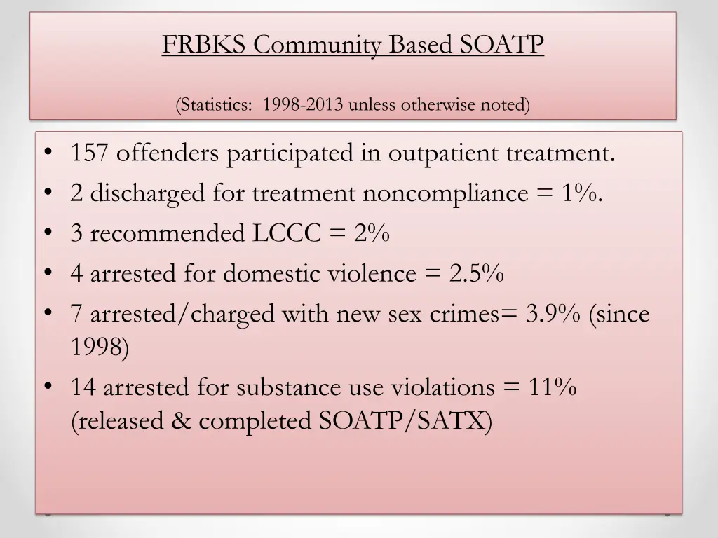 frbks community based soatp