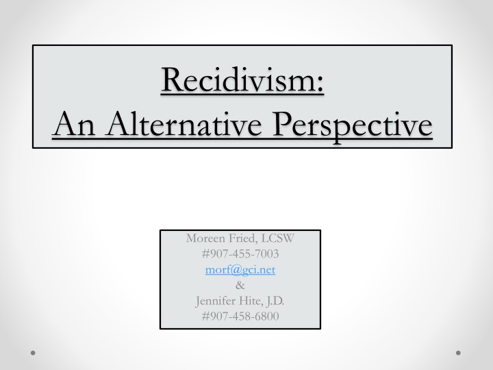 recidivism