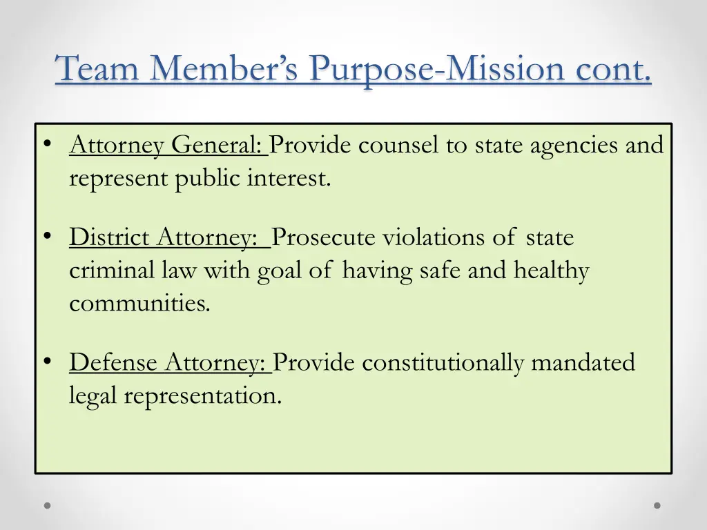 team member s purpose mission cont