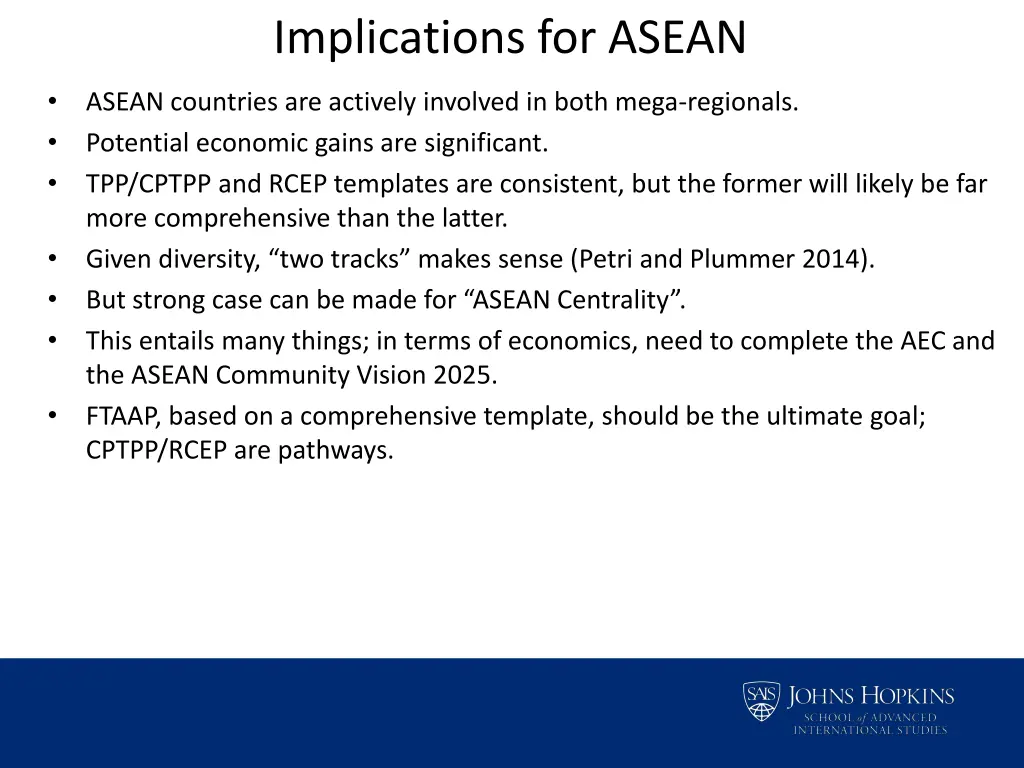 implications for asean