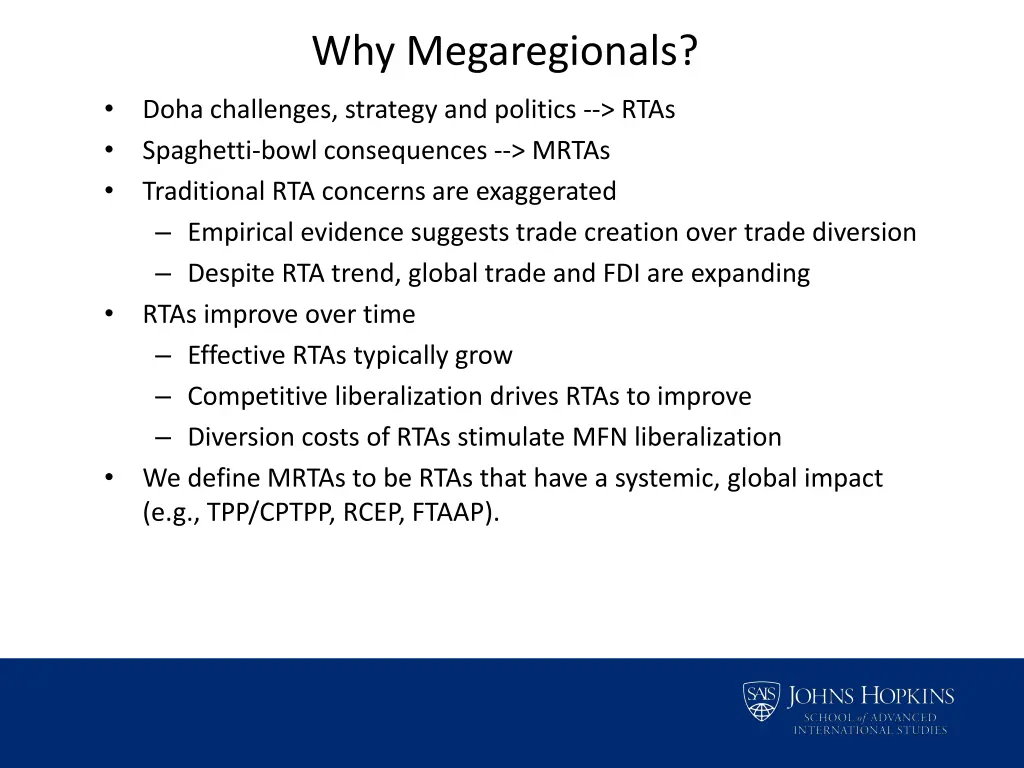 why megaregionals
