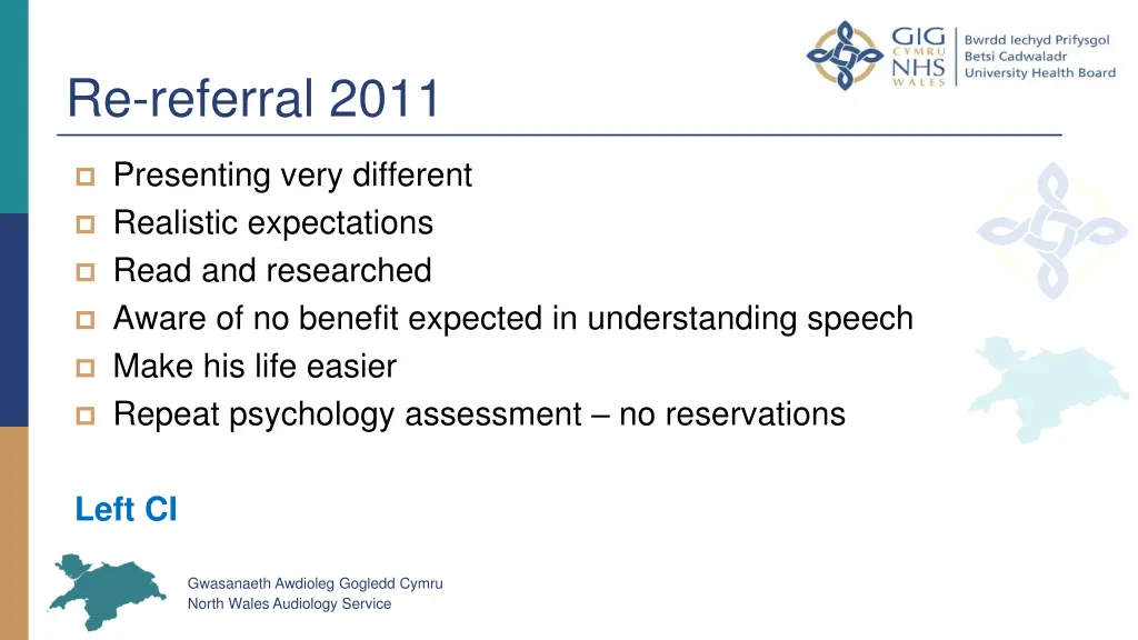 re referral 2011