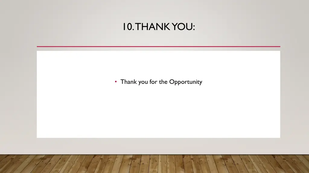 10 thank you