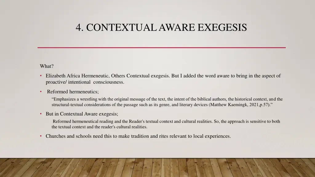 4 contextual aware exegesis