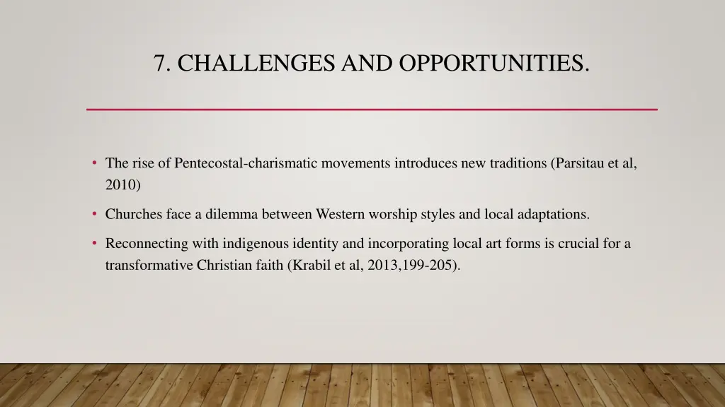 7 challenges and opportunities