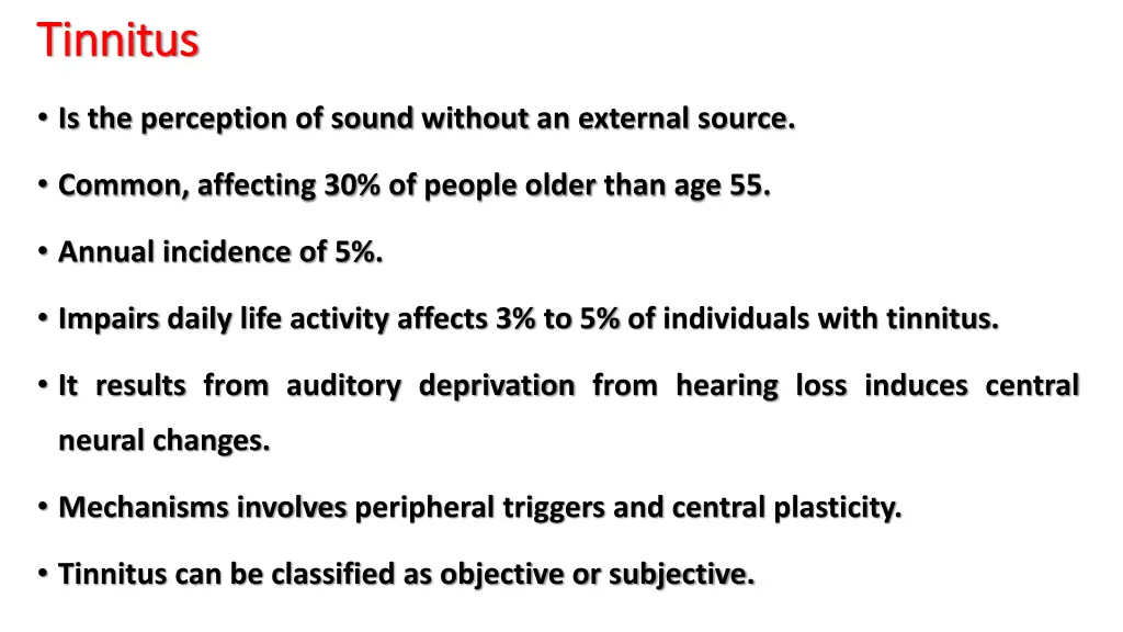 tinnitus tinnitus
