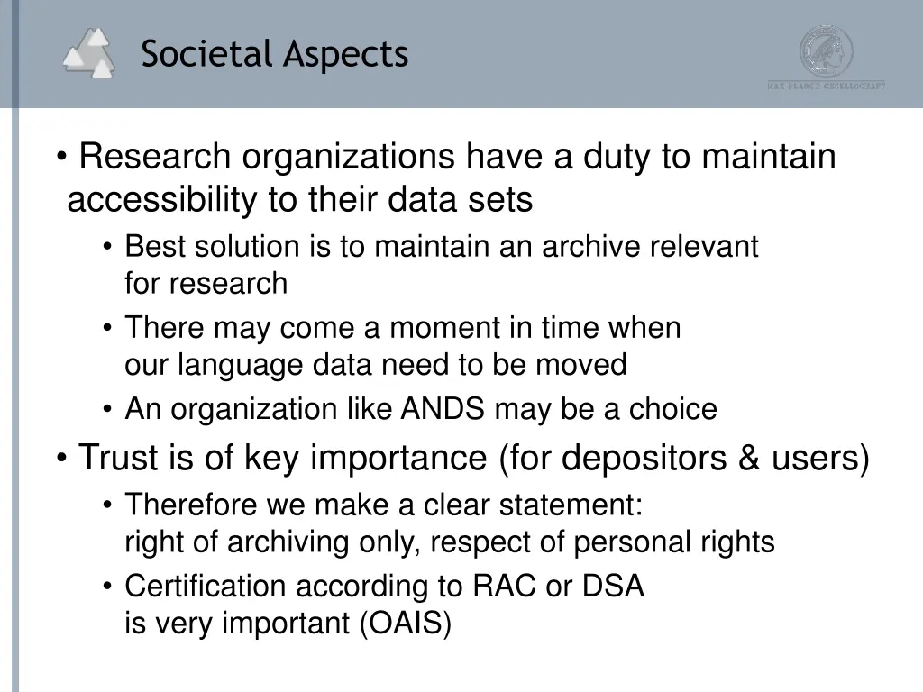 societal aspects