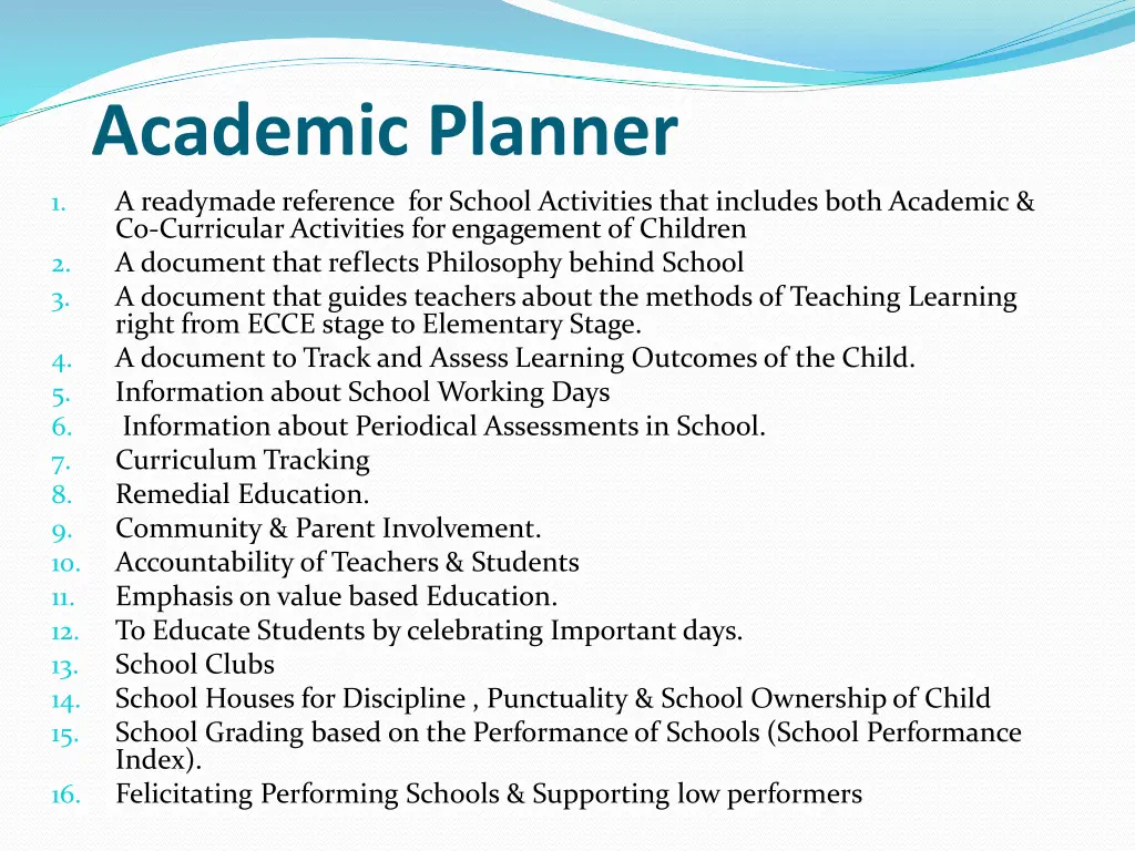 academic planner
