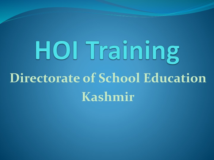 directorate of school education kashmir