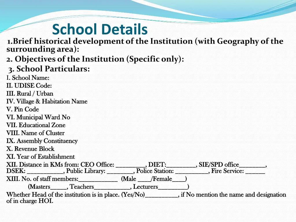 school details 1 brief historical development