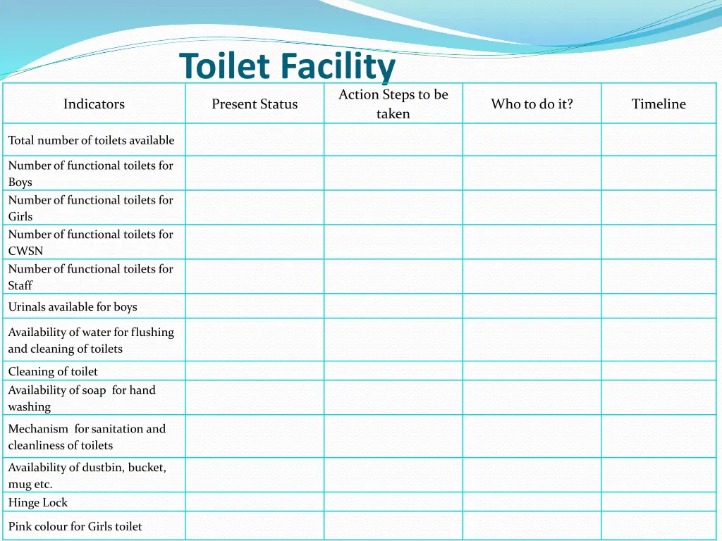 toilet facility