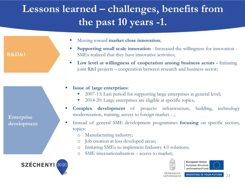 lessons learned challenges benefits from the past