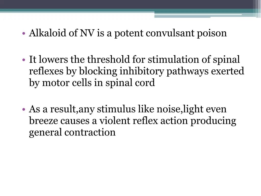 alkaloid of nv is a potent convulsant poison