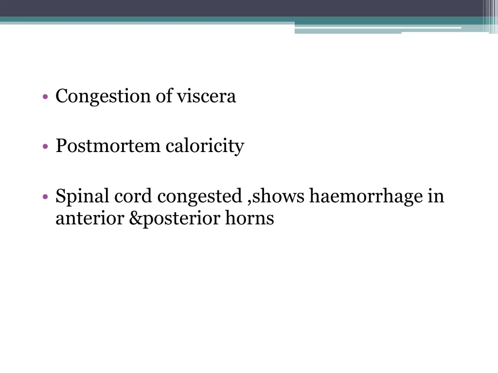 congestion of viscera