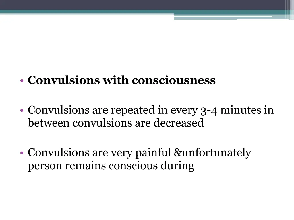 convulsions with consciousness