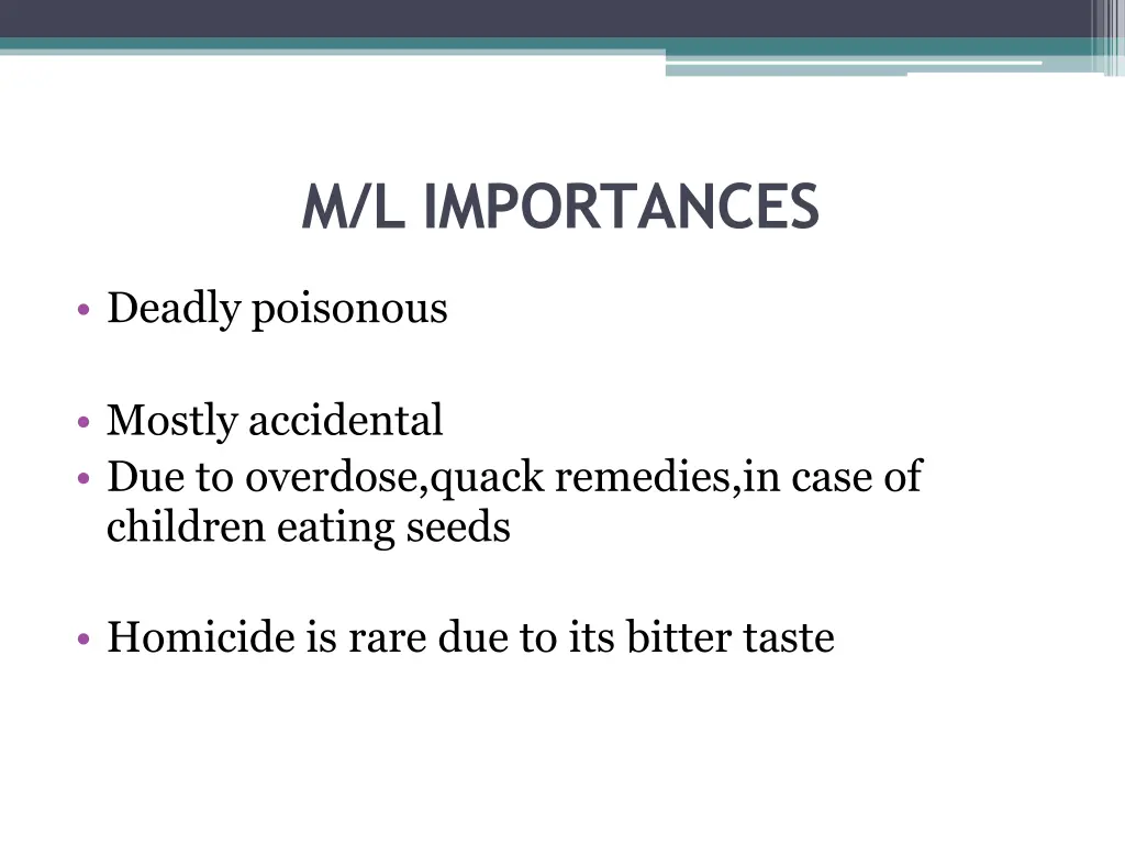 m l importances