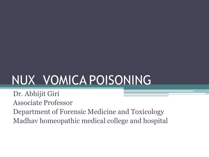 nux vomicapoisoning dr abhijit giri associate