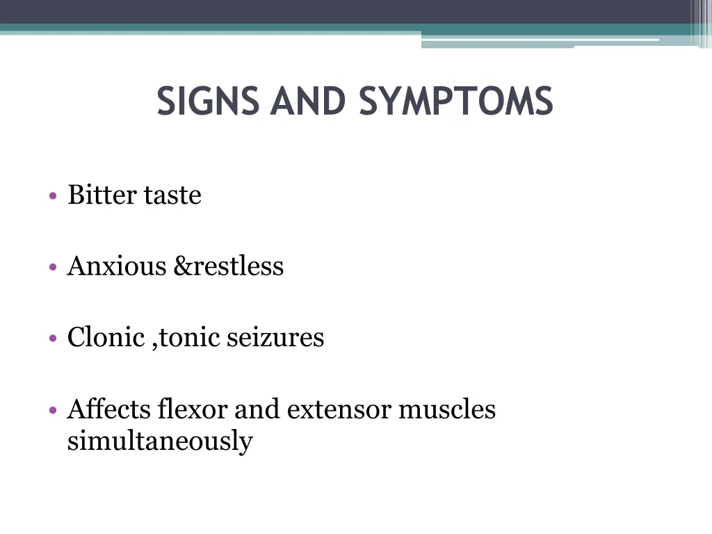 signs and symptoms 1