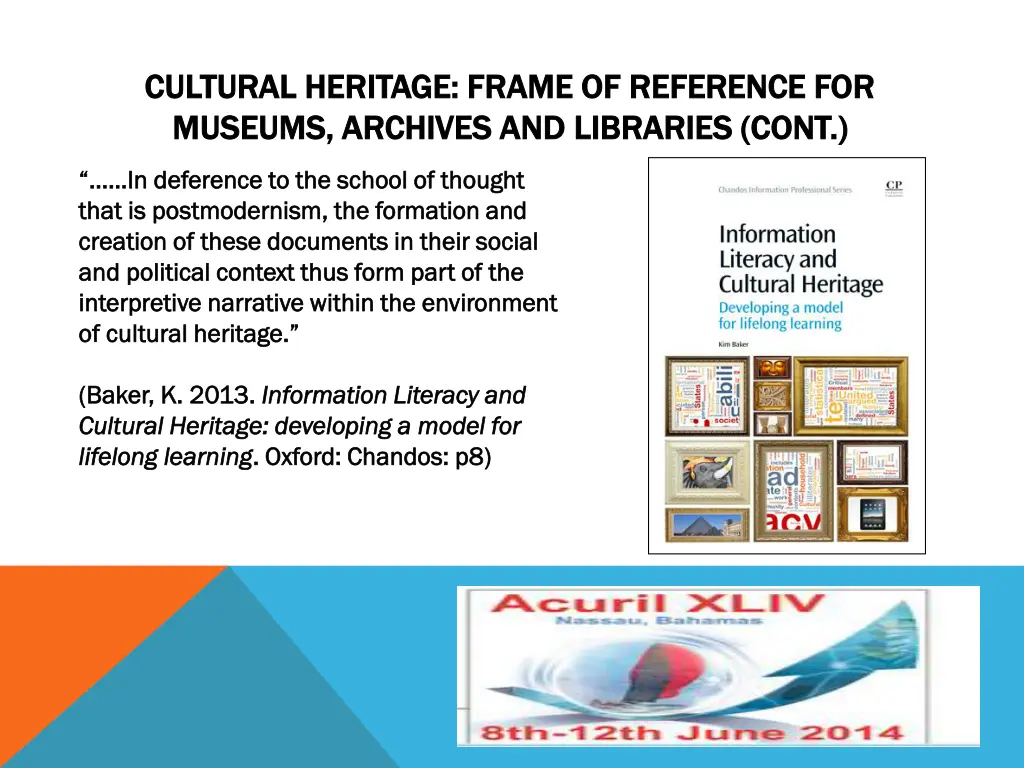 cultural heritage frame of reference for cultural 1