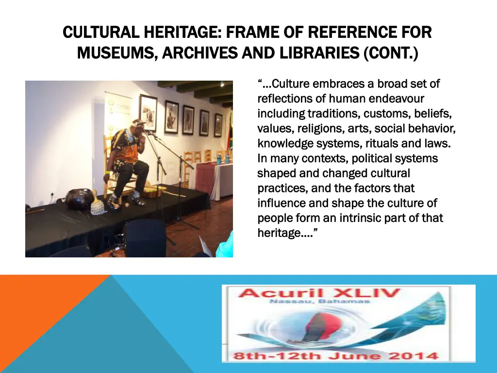 cultural heritage frame of reference for cultural
