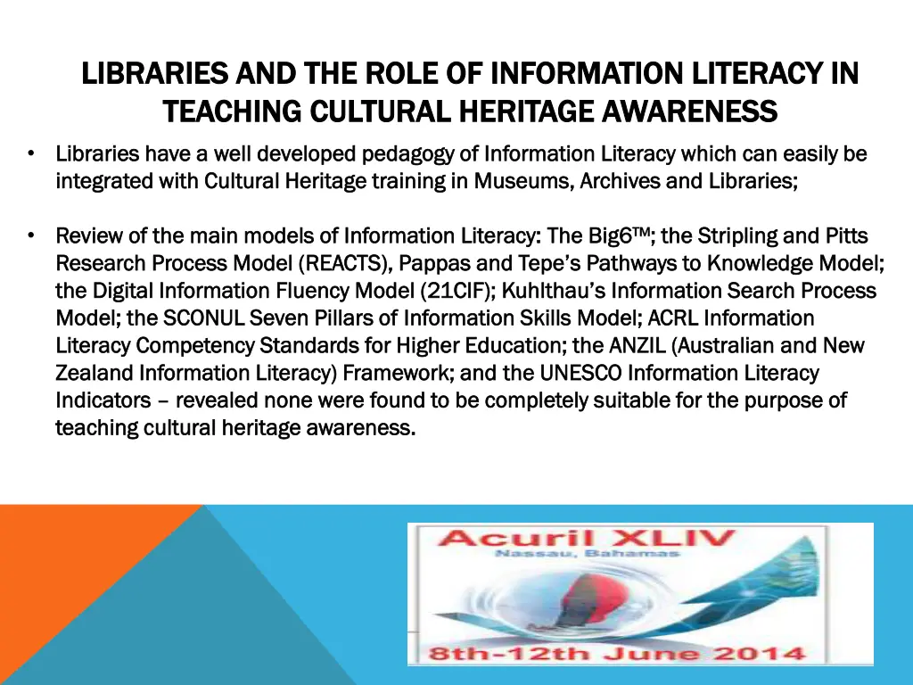 libraries and the role of information literacy