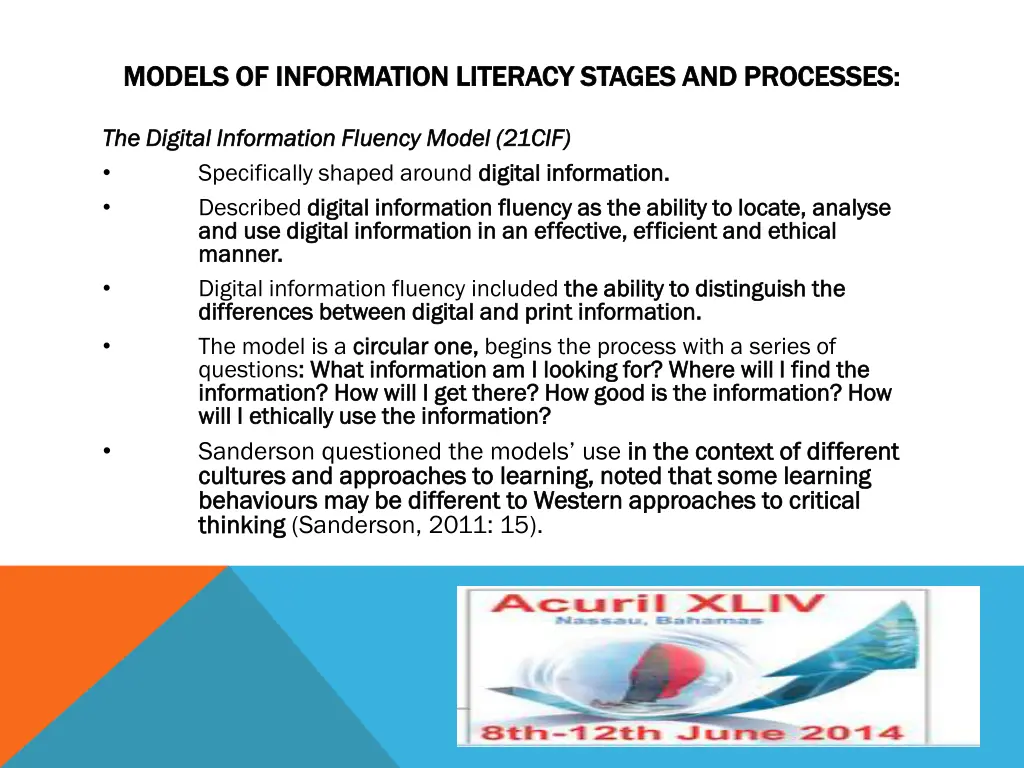 models models of information literacy stages 3