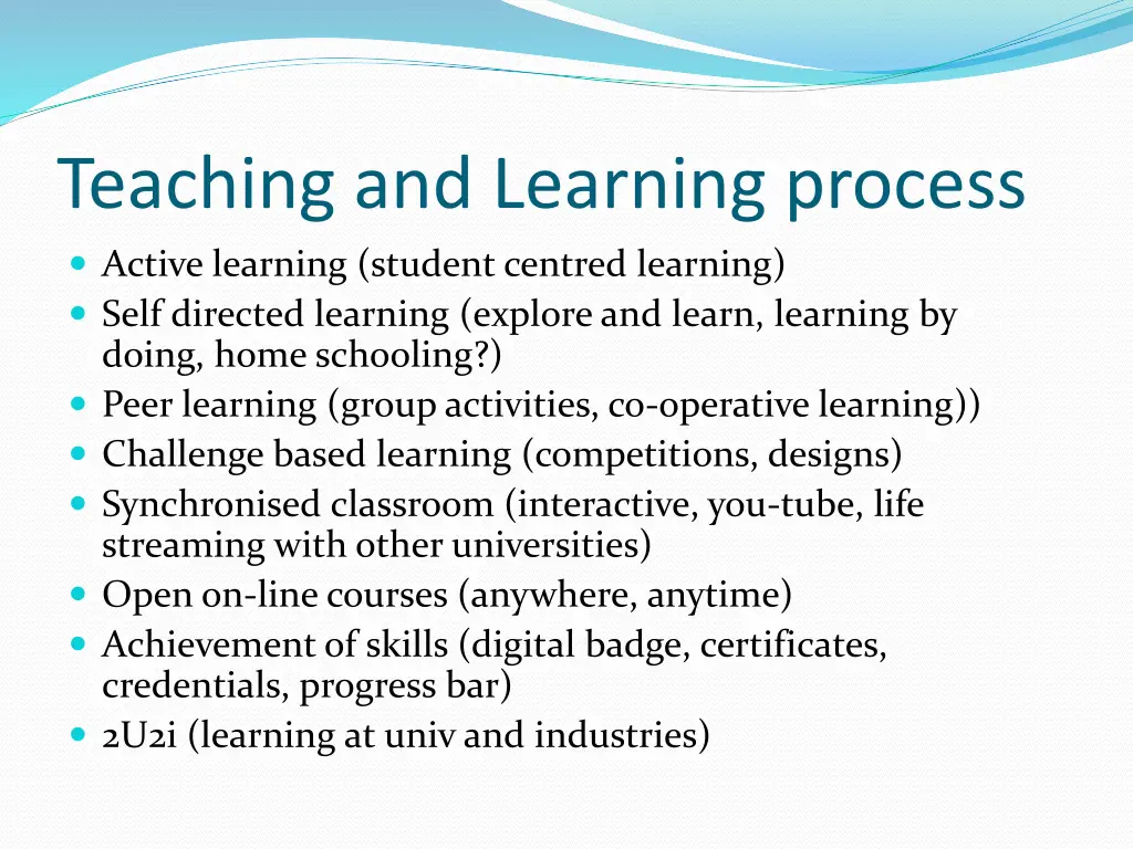 teaching and learning process
