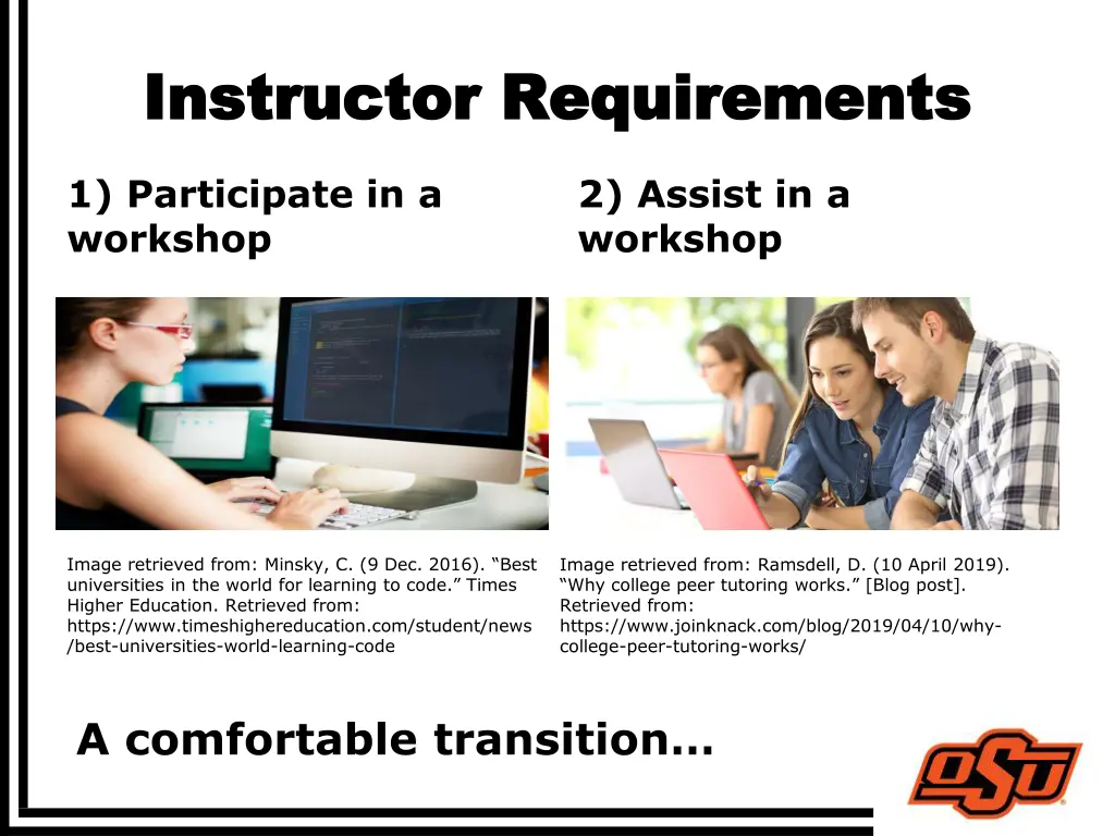 instructor requirements instructor requirements