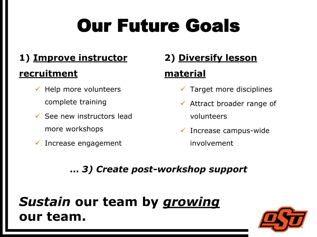 our future goals our future goals