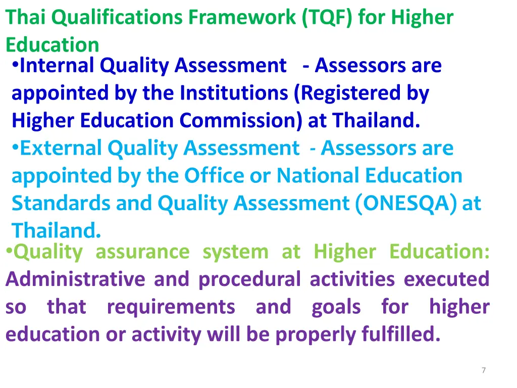 thai qualifications framework tqf for higher 1